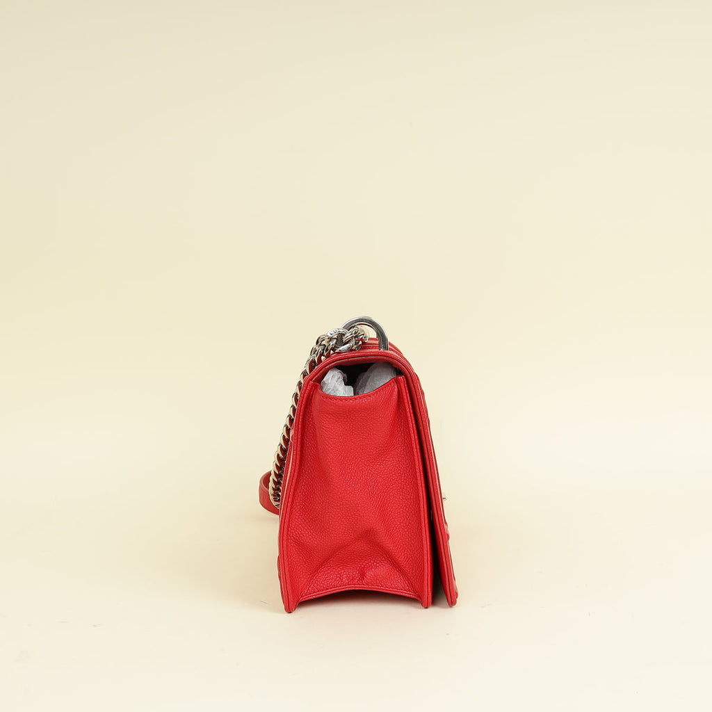 Christian Dior Red Diorama Medium Flap Bag