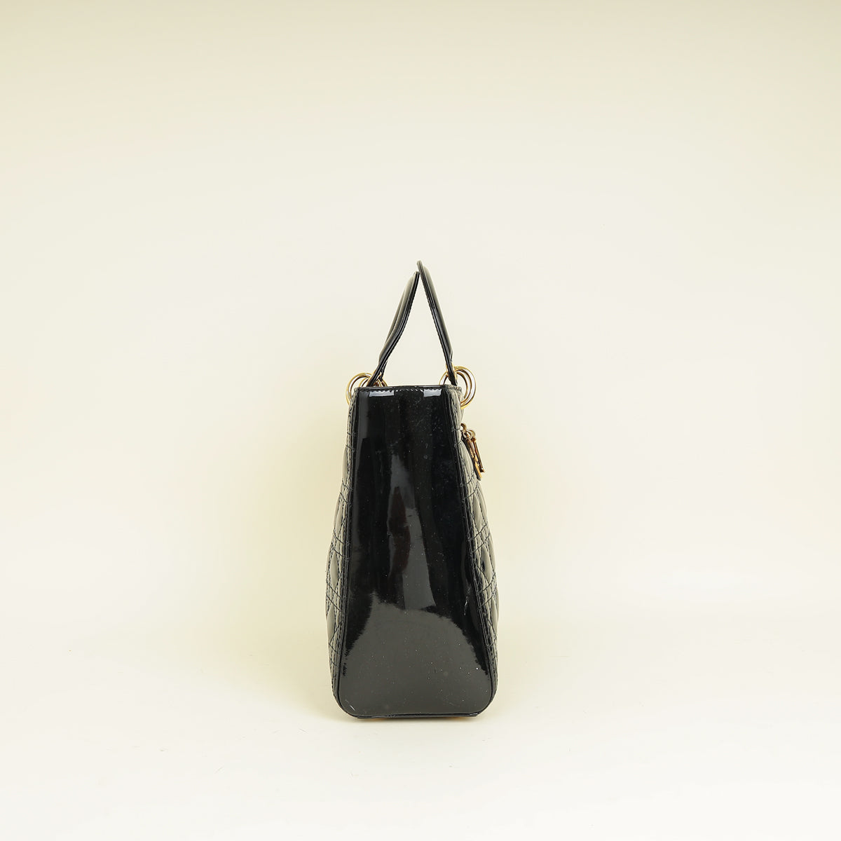 Christian Dior Black Lady Dior Large Bag