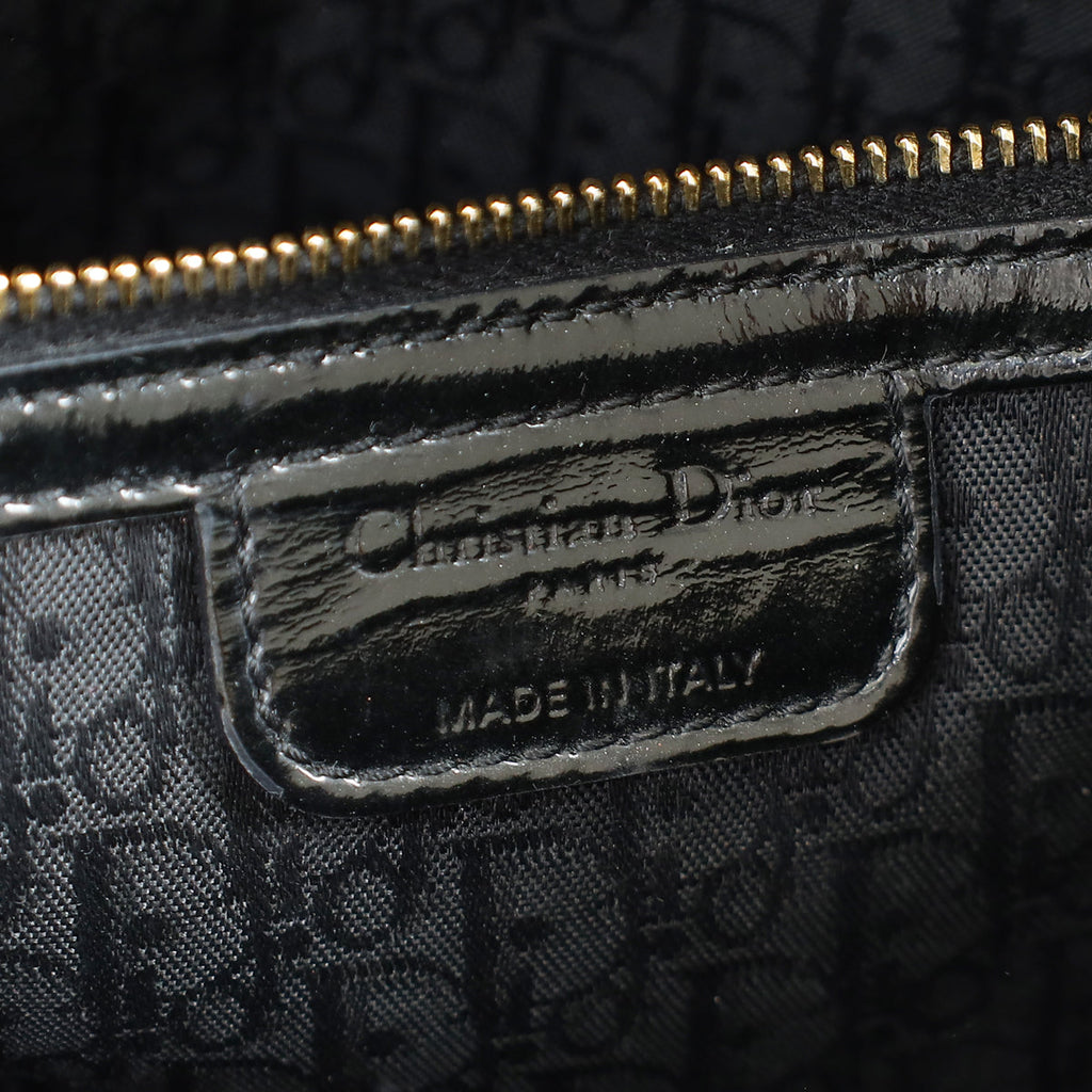 Christian Dior Black Lady Dior Large Bag