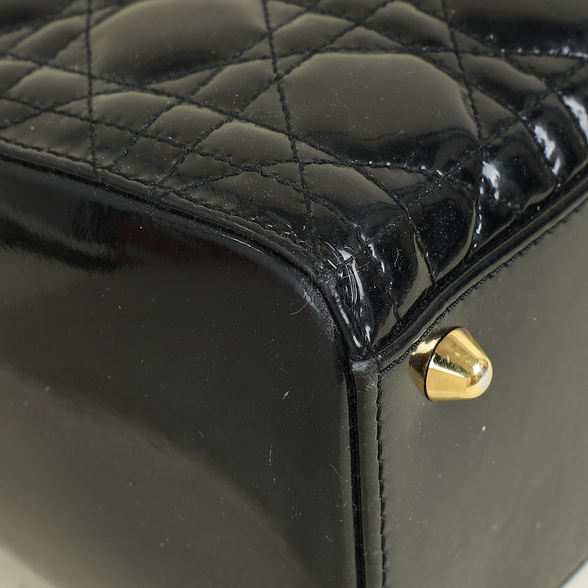 Christian Dior Black Lady Dior Large Bag