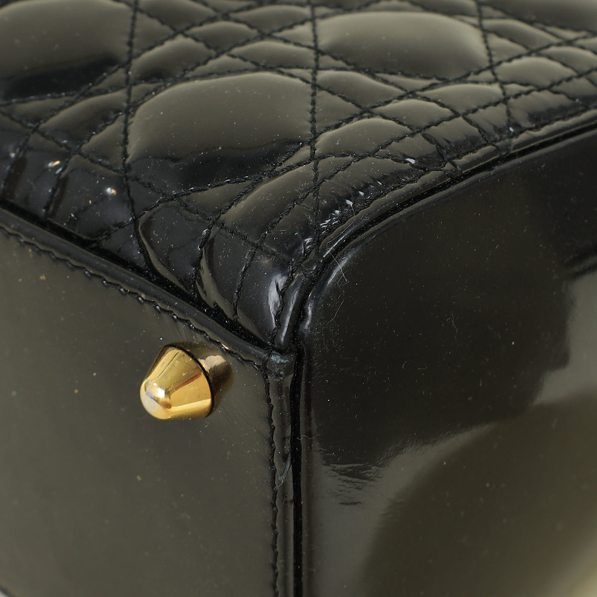 Christian Dior Black Lady Dior Large Bag