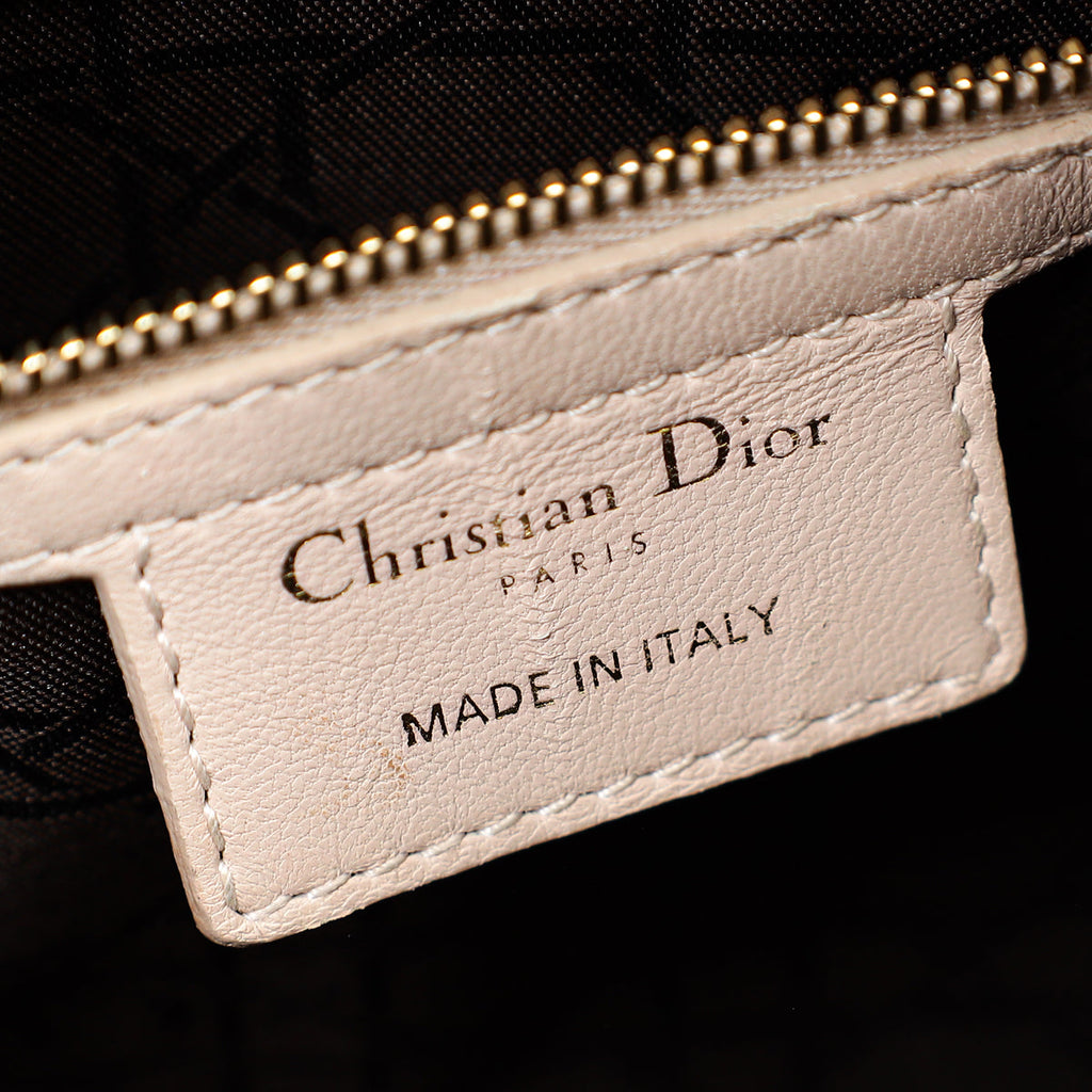 Christian Dior Light Pink Lady Dior Medium Bag