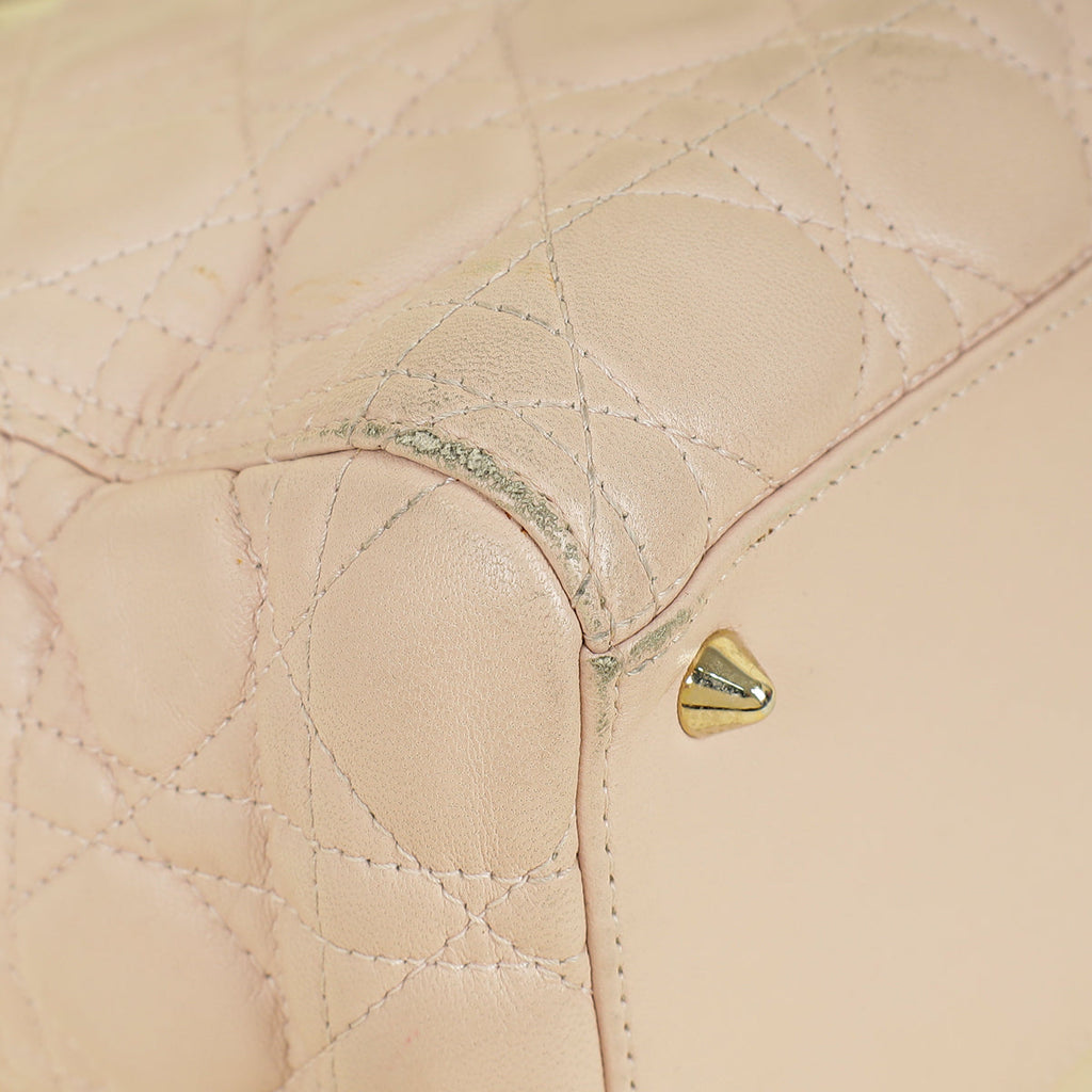 Christian Dior Light Pink Lady Dior Medium Bag