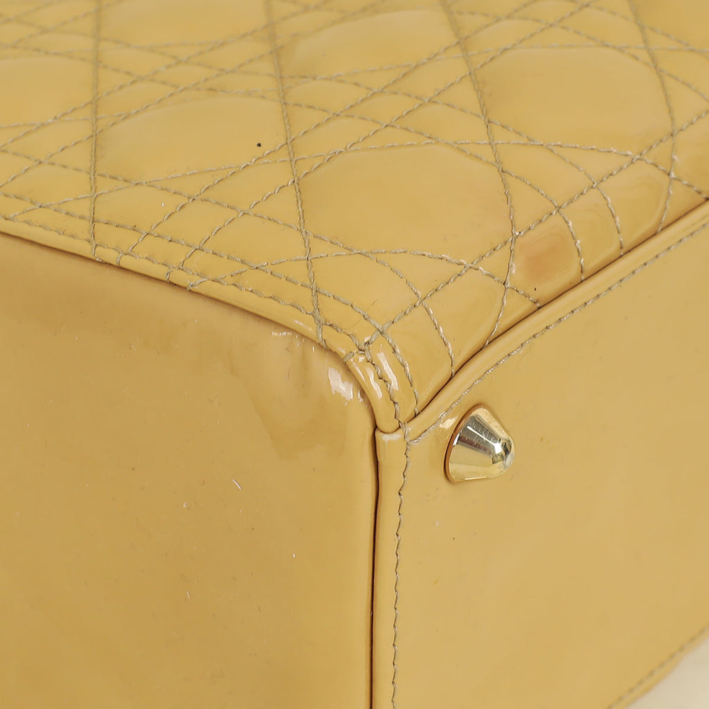 Christian Dior Beige Lady Dior Large Bag