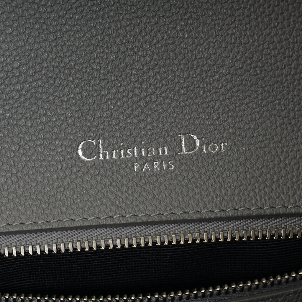 Christian Dior Grey Diorama Medium Shoulder Bag