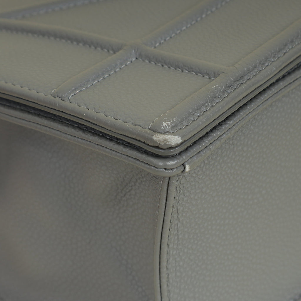 Christian Dior Grey Diorama Medium Shoulder Bag