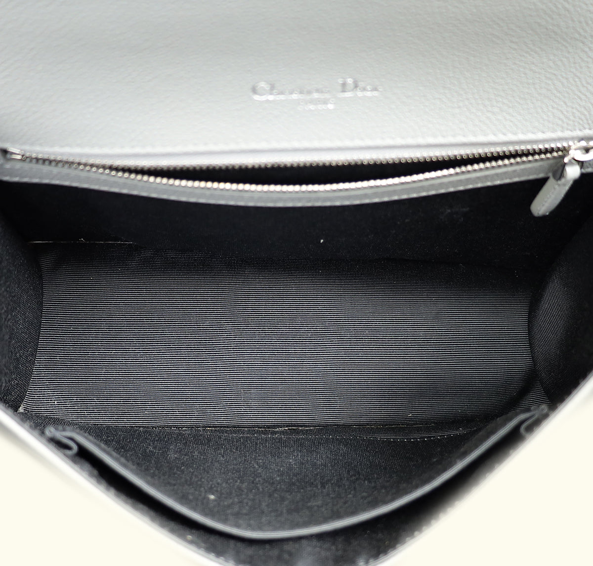 Christian Dior Grey Diorama Medium Shoulder Bag