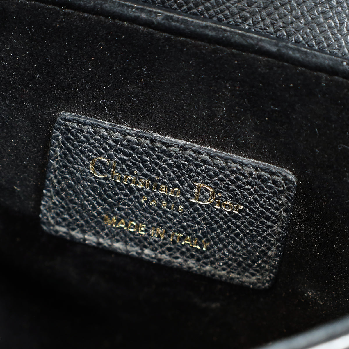 Christian Dior Black Mini Saddle Bag with Strap