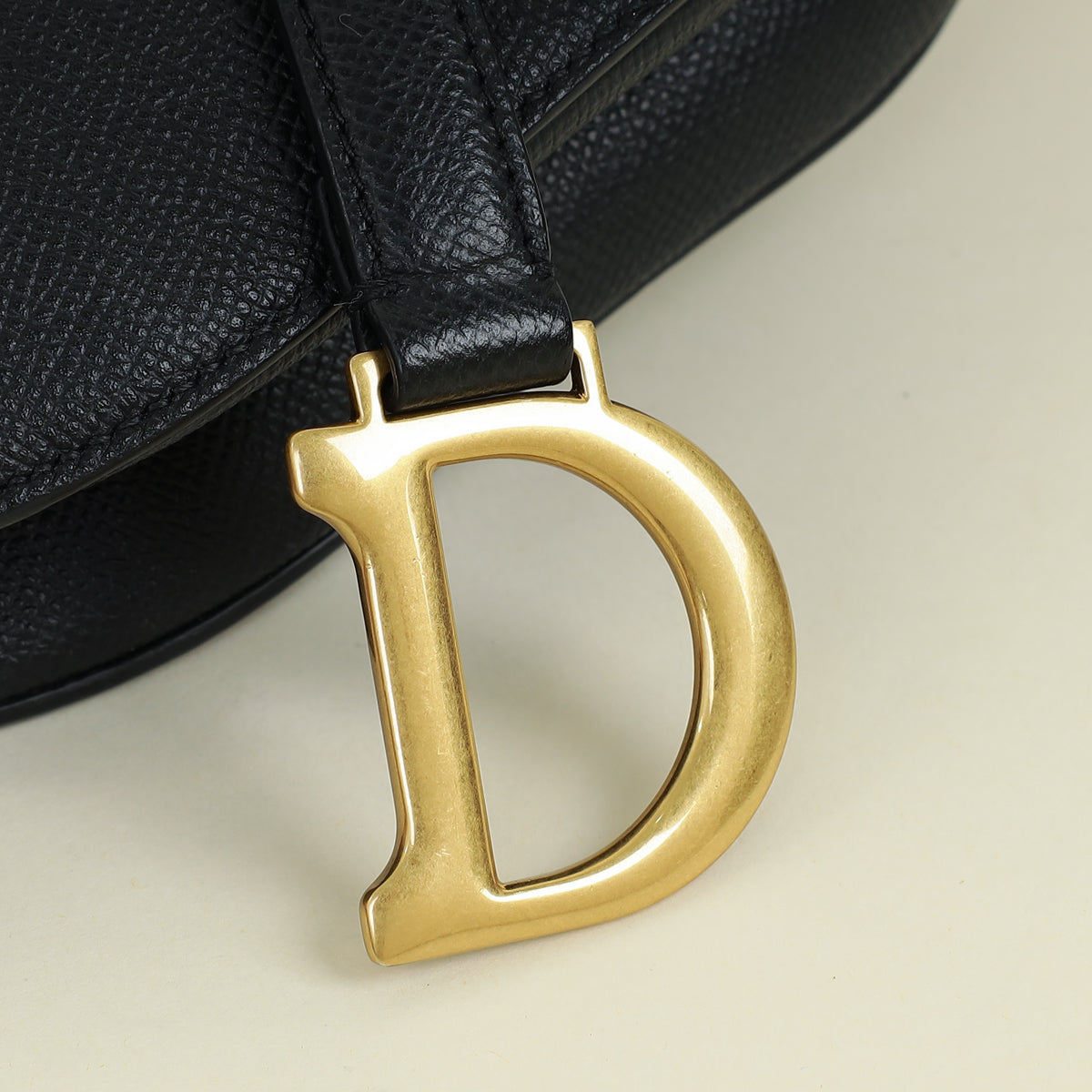 Christian Dior Black Mini Saddle Bag with Strap