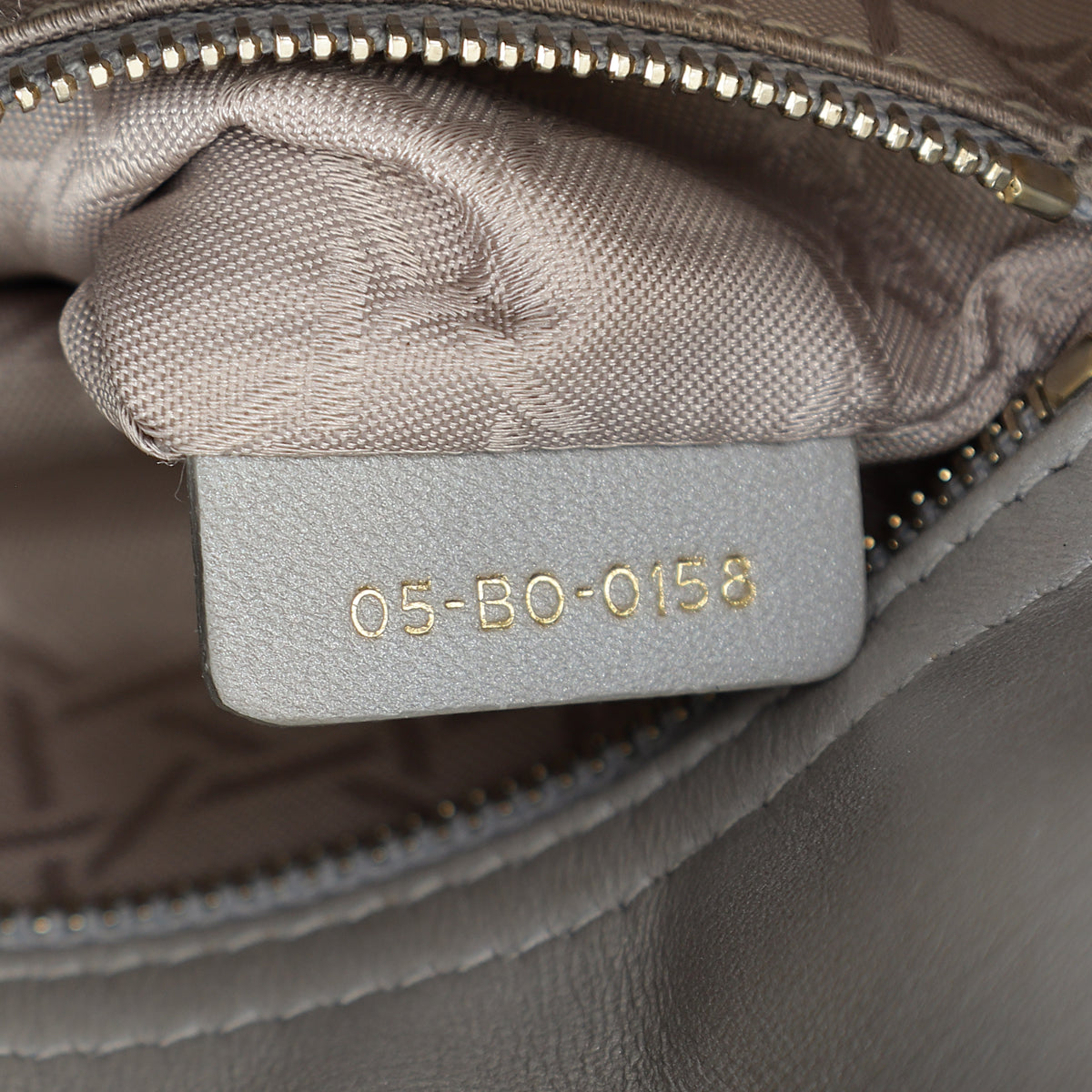 Christian Dior Grey Lady Dior Mini Chain Bag