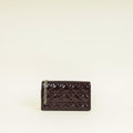 Christian Dior Burgundy Lady Dior Pouch With Chain