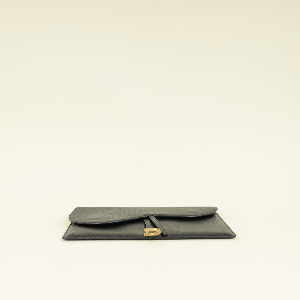 Christian Dior Black Saddle Pouch
