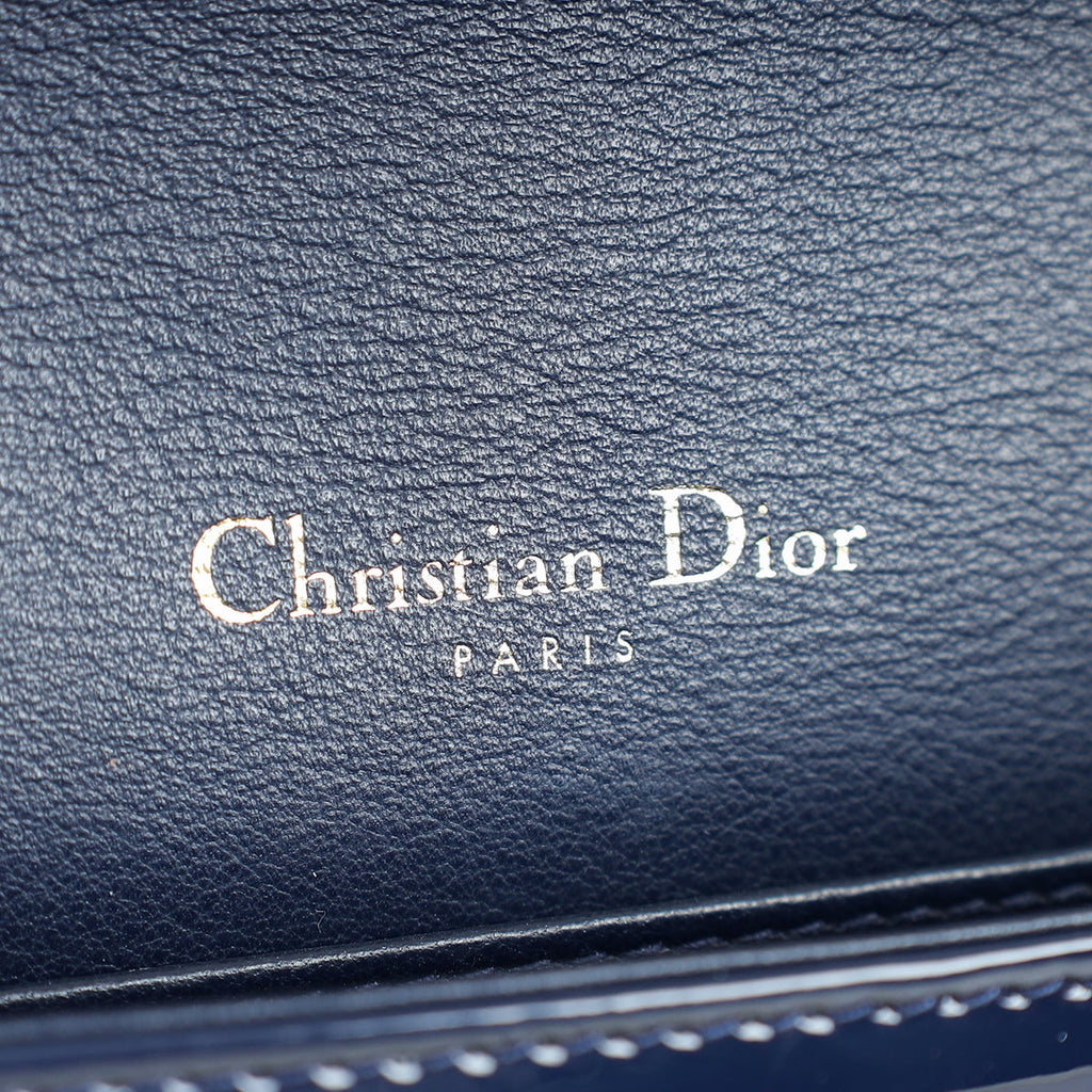 Christian Dior Navy Lady Dior Pouch on Chain