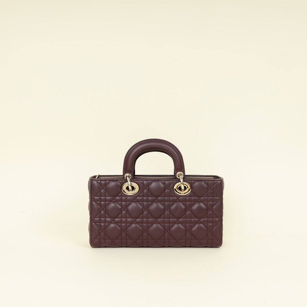 Christian Dior Plum Lady D-Joy Medium Bag