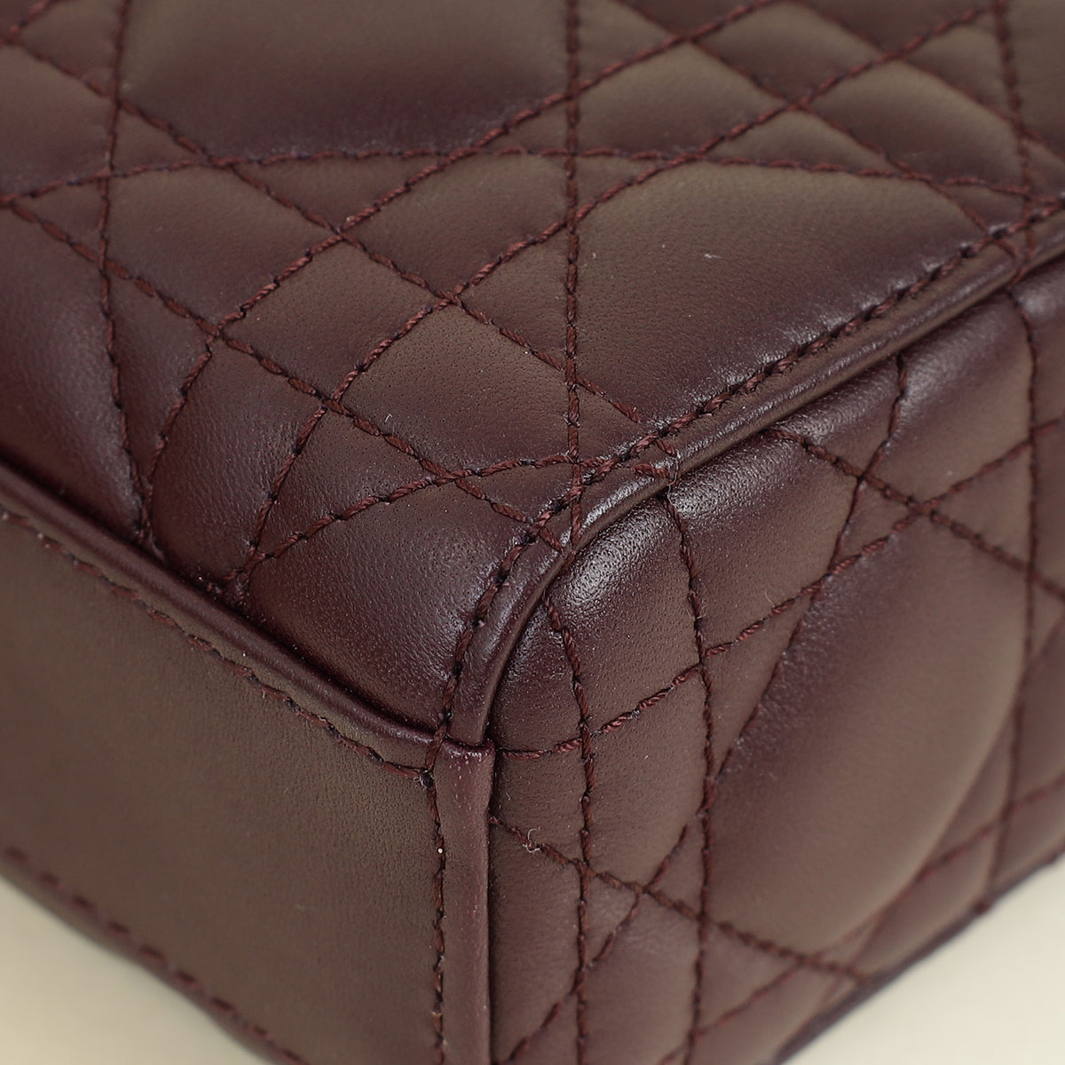 Christian Dior Plum Lady D-Joy Medium Bag