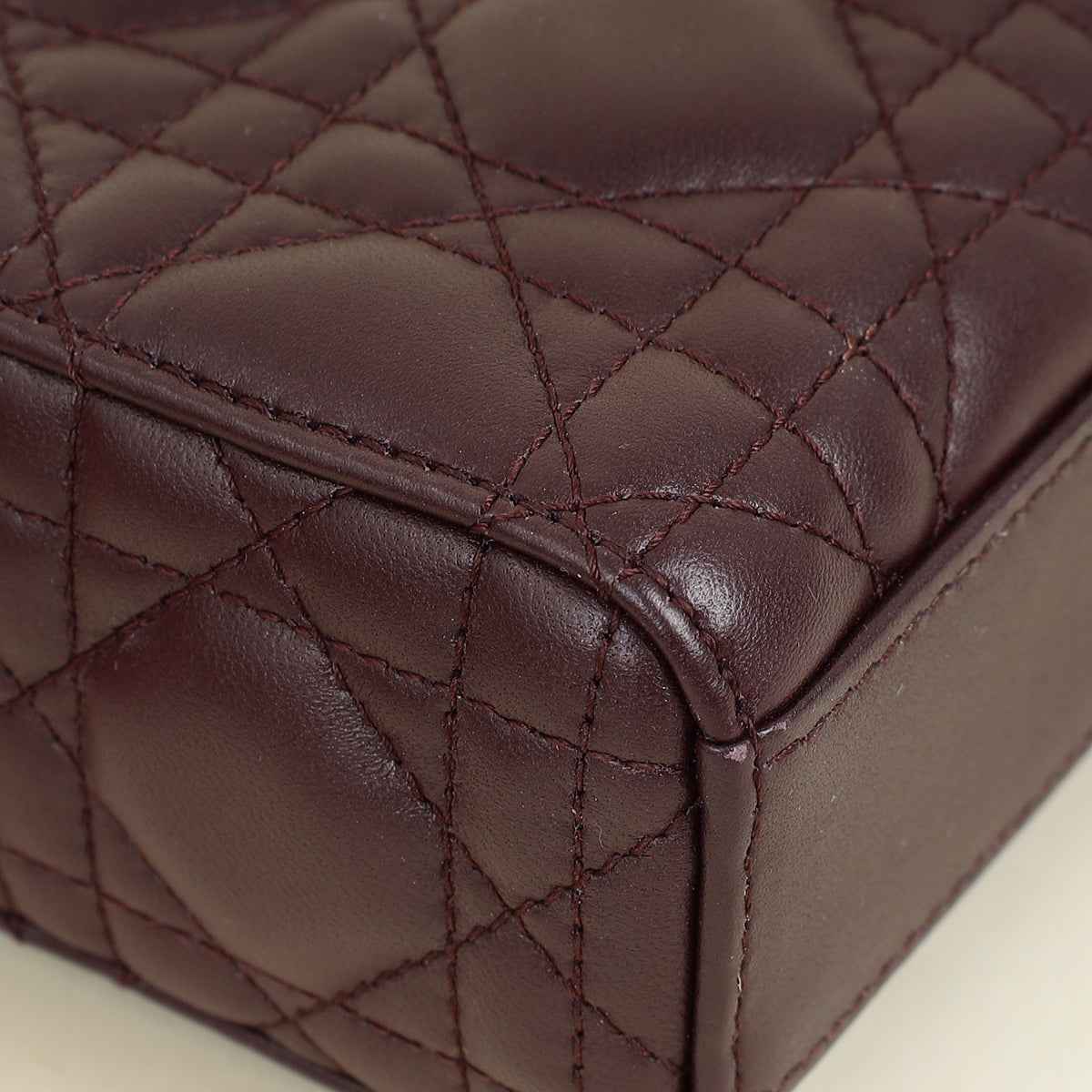 Christian Dior Plum Lady D-Joy Medium Bag