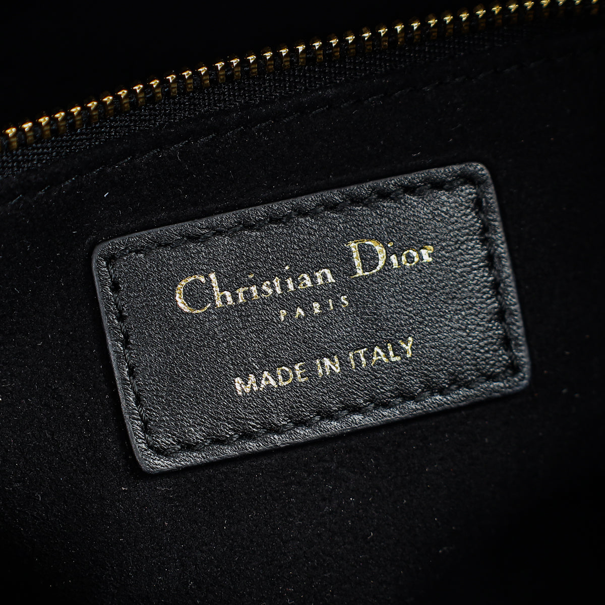Christian Dior Black Lady Dior Sun Studs Small Bag