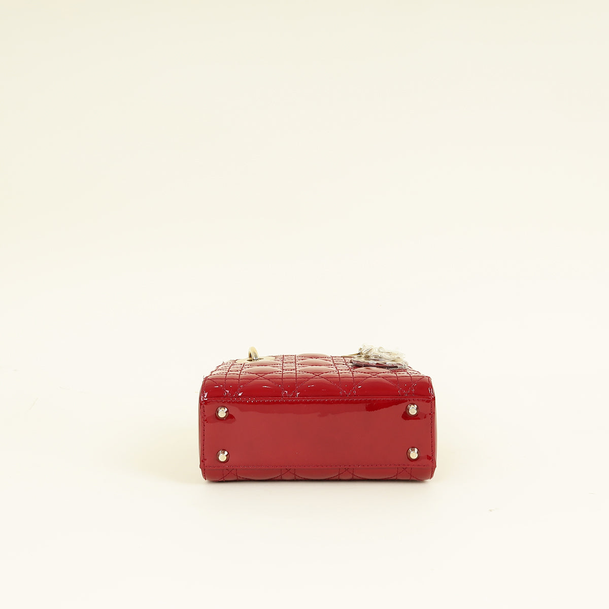 Christian Dior Cherry Red Lady Dior Mini Chain Bag