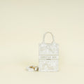 Christian Dior Bicolor Jardin D'hiver Mini Book Tote Phone Bag