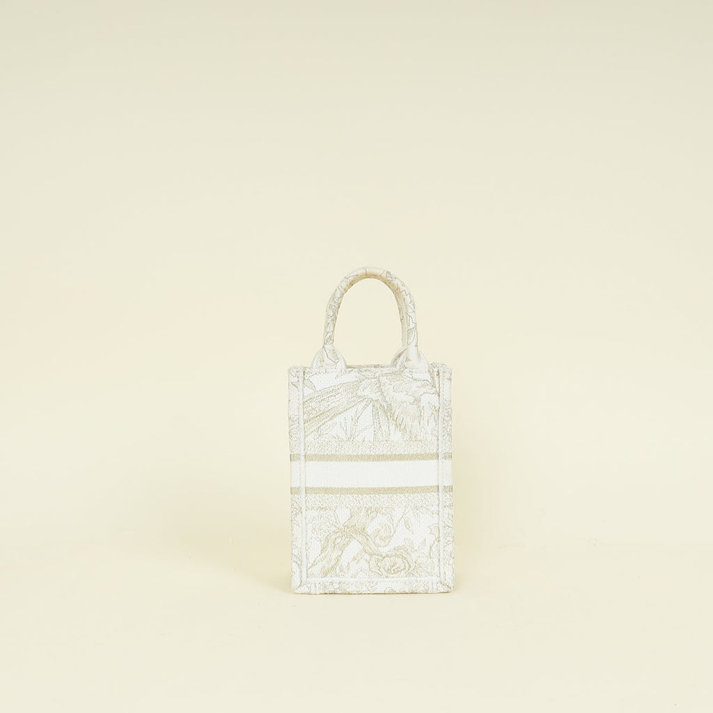 Christian Dior Bicolor Jardin D'hiver Mini Book Tote Phone Bag