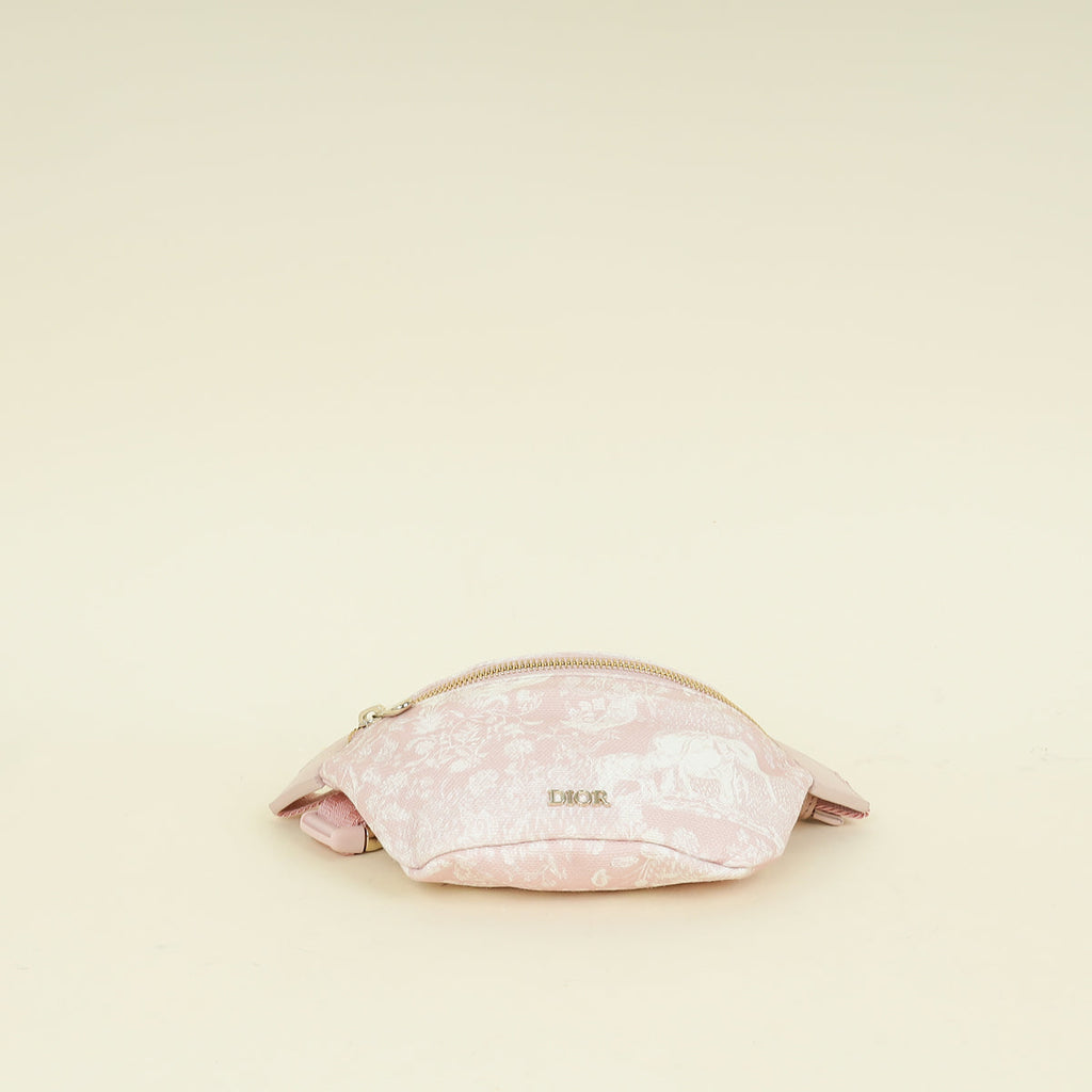 Christian Dior Pink Toile De Jouy Belt Bag