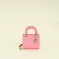 Christian Dior Pink Lady Dior Mini Lizard Chain Bag