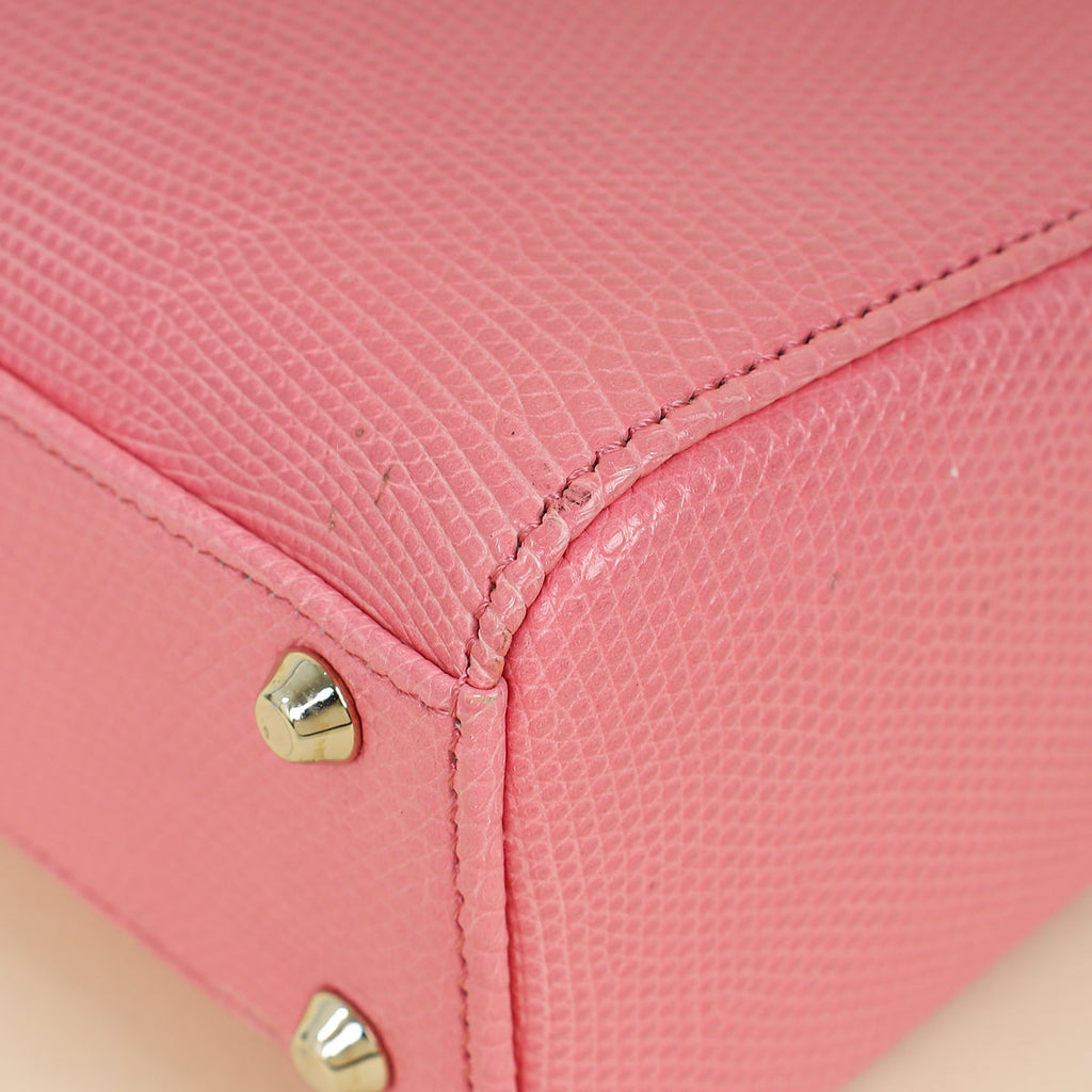 Christian Dior Pink Lady Dior Mini Lizard Chain Bag