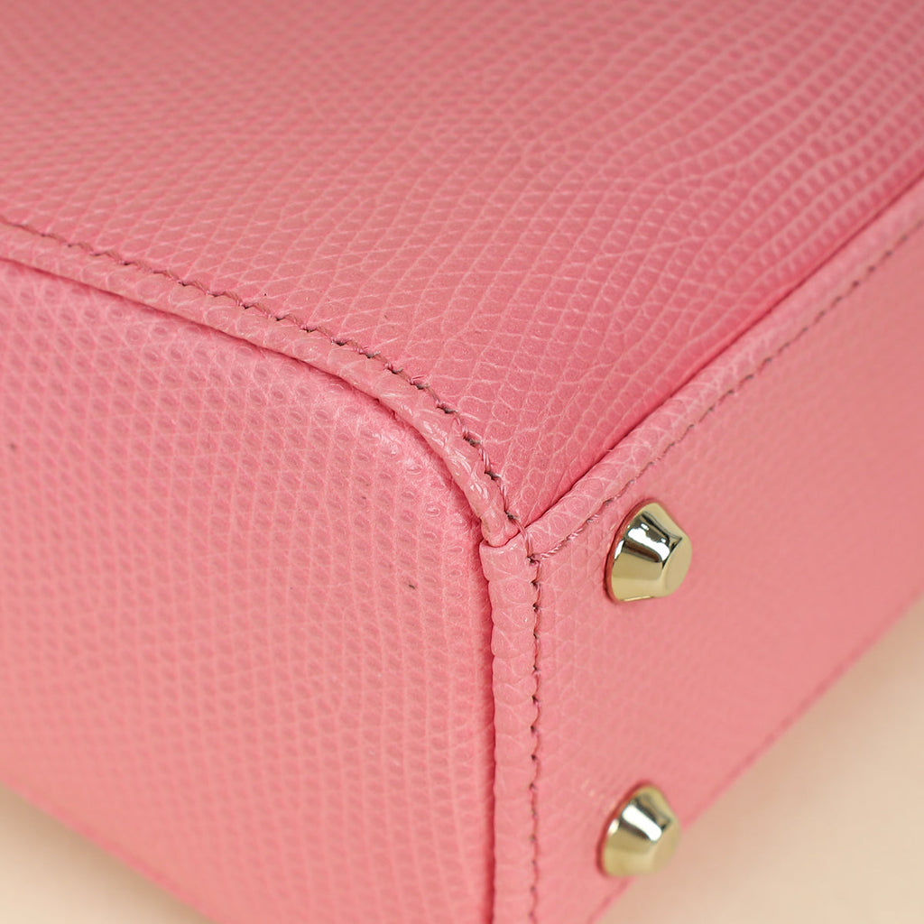 Christian Dior Pink Lady Dior Mini Lizard Chain Bag