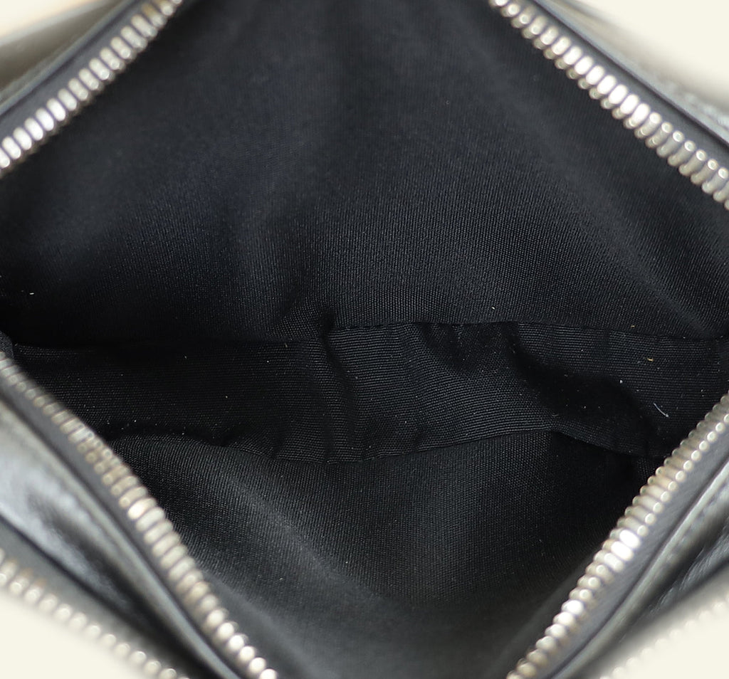 Christian Dior Bicolor CD Diamond Print Messenger Pouch