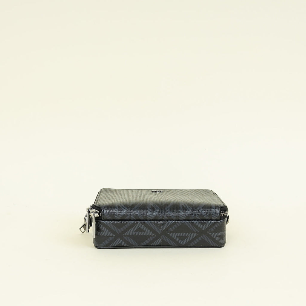 Christian Dior Bicolor CD Diamond Print Messenger Pouch