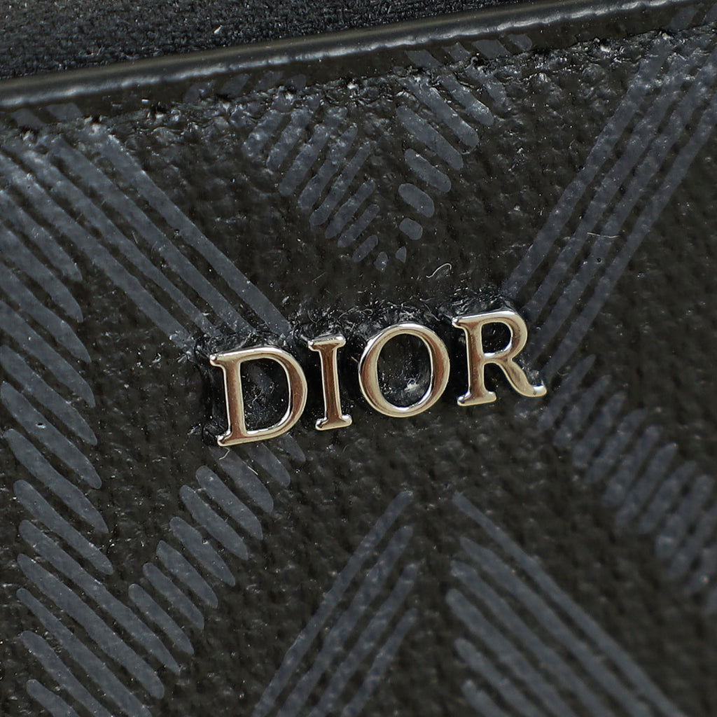 Christian Dior Bicolor CD Diamond Print Messenger Pouch