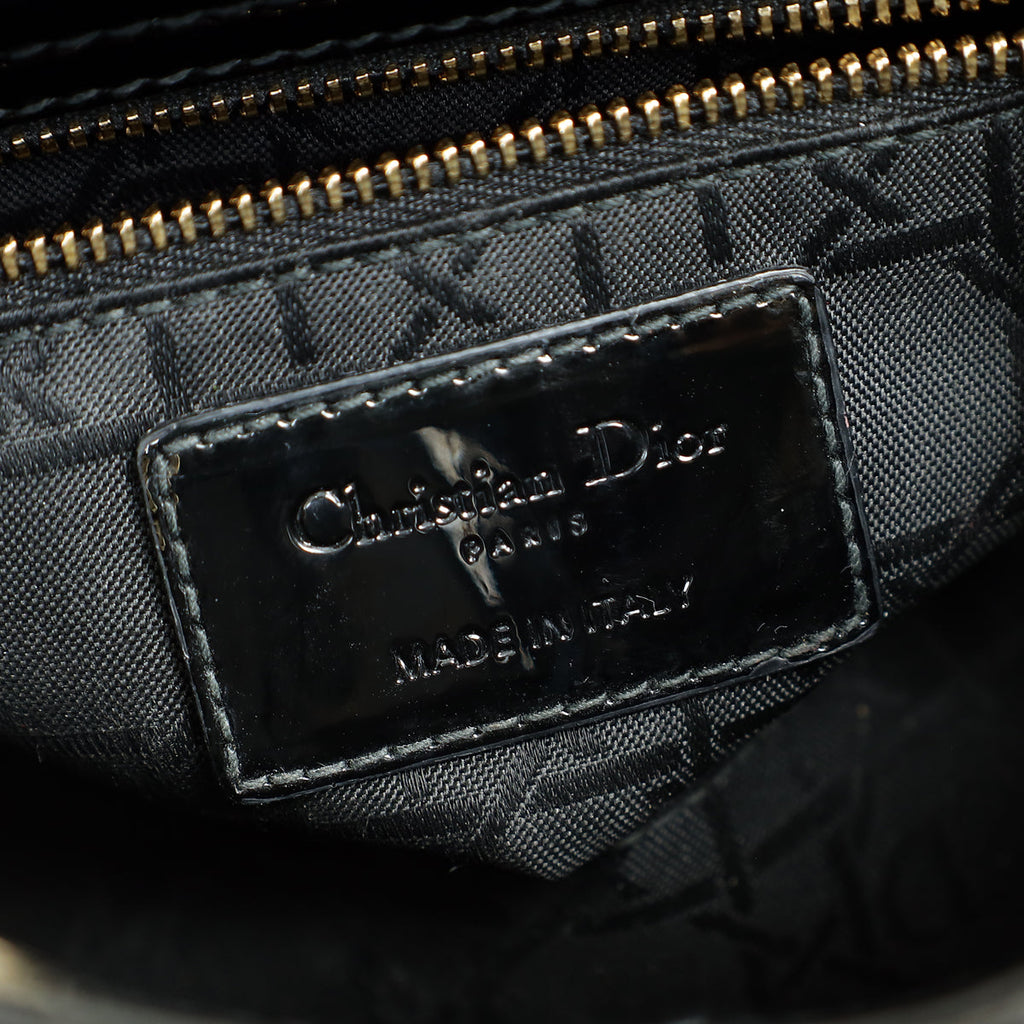 Christian Dior Black Lady Dior Mini Chain Bag
