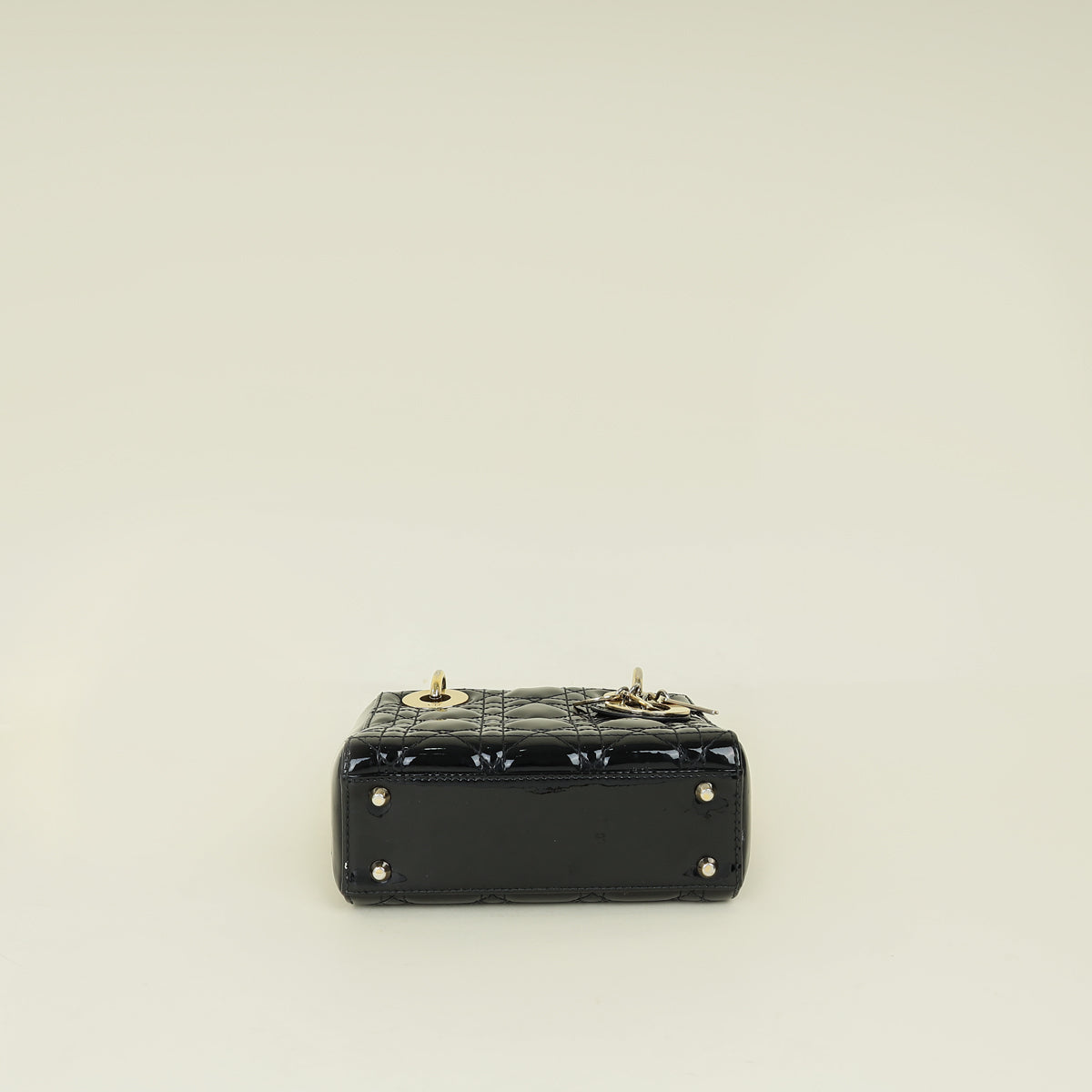 Christian Dior Black Lady Dior Mini Chain Bag