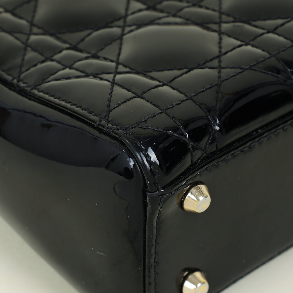 Christian Dior Black Lady Dior Mini Chain Bag