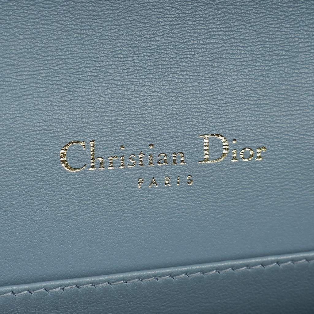 Christian Dior Grey Lady Dior Chain Pouch