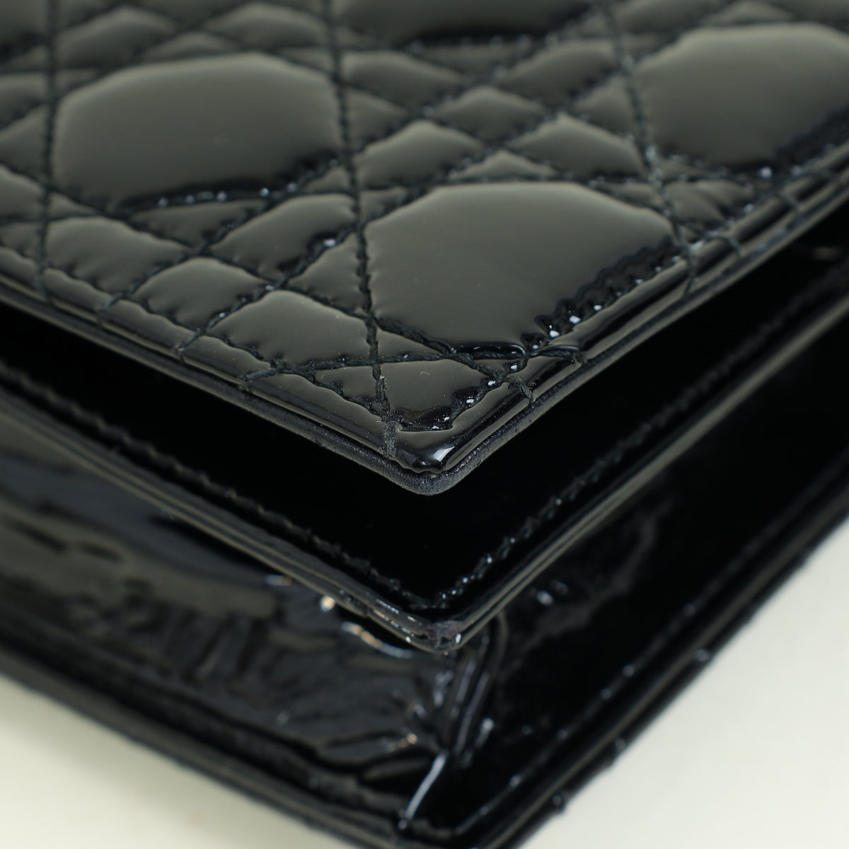 Christian Dior Black Lady Dior Convertible Clutch