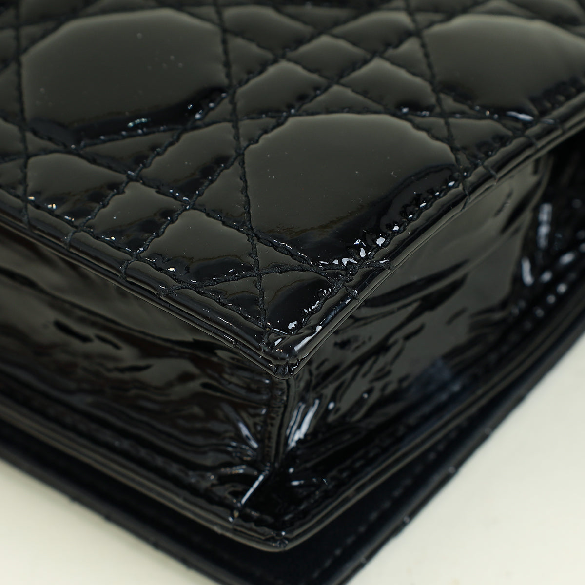 Christian Dior Black Lady Dior Convertible Clutch