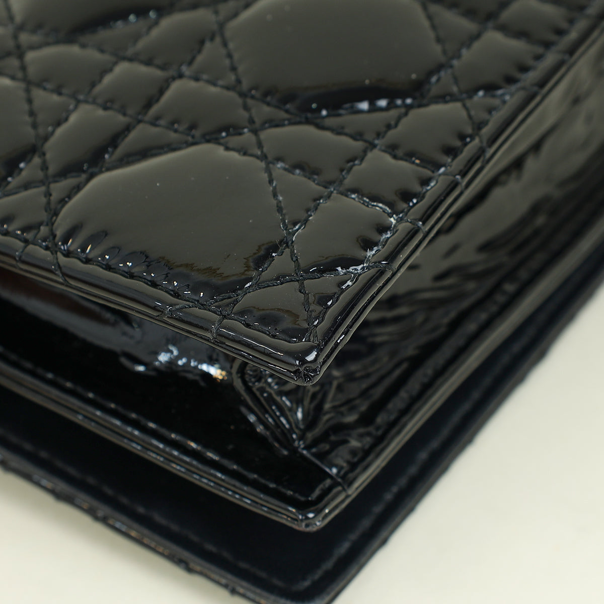 Christian Dior Black Lady Dior Convertible Clutch