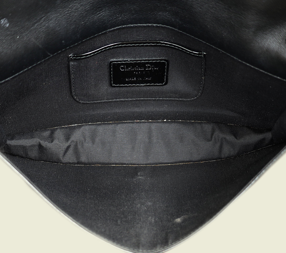 Christian Dior Black Lady Dior Convertible Clutch