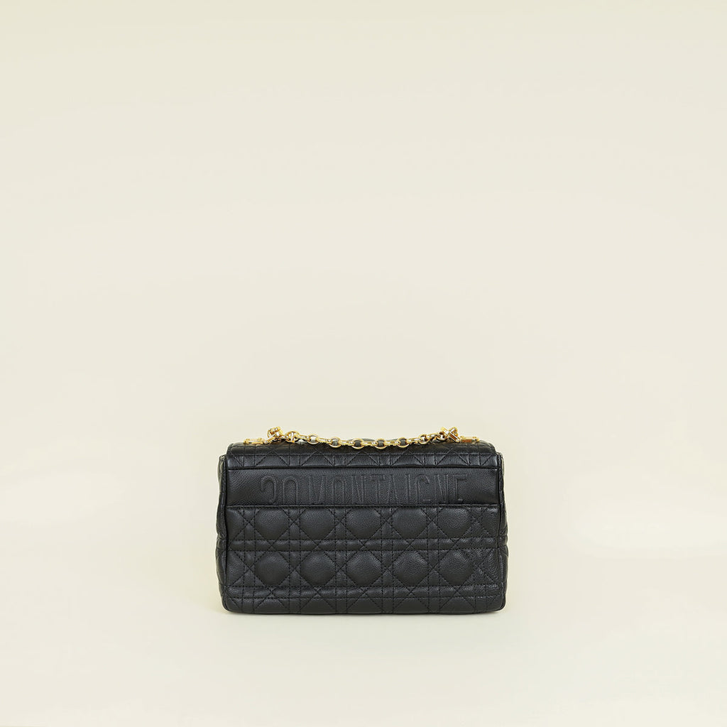 Christian Dior Black Caro Medium Bag