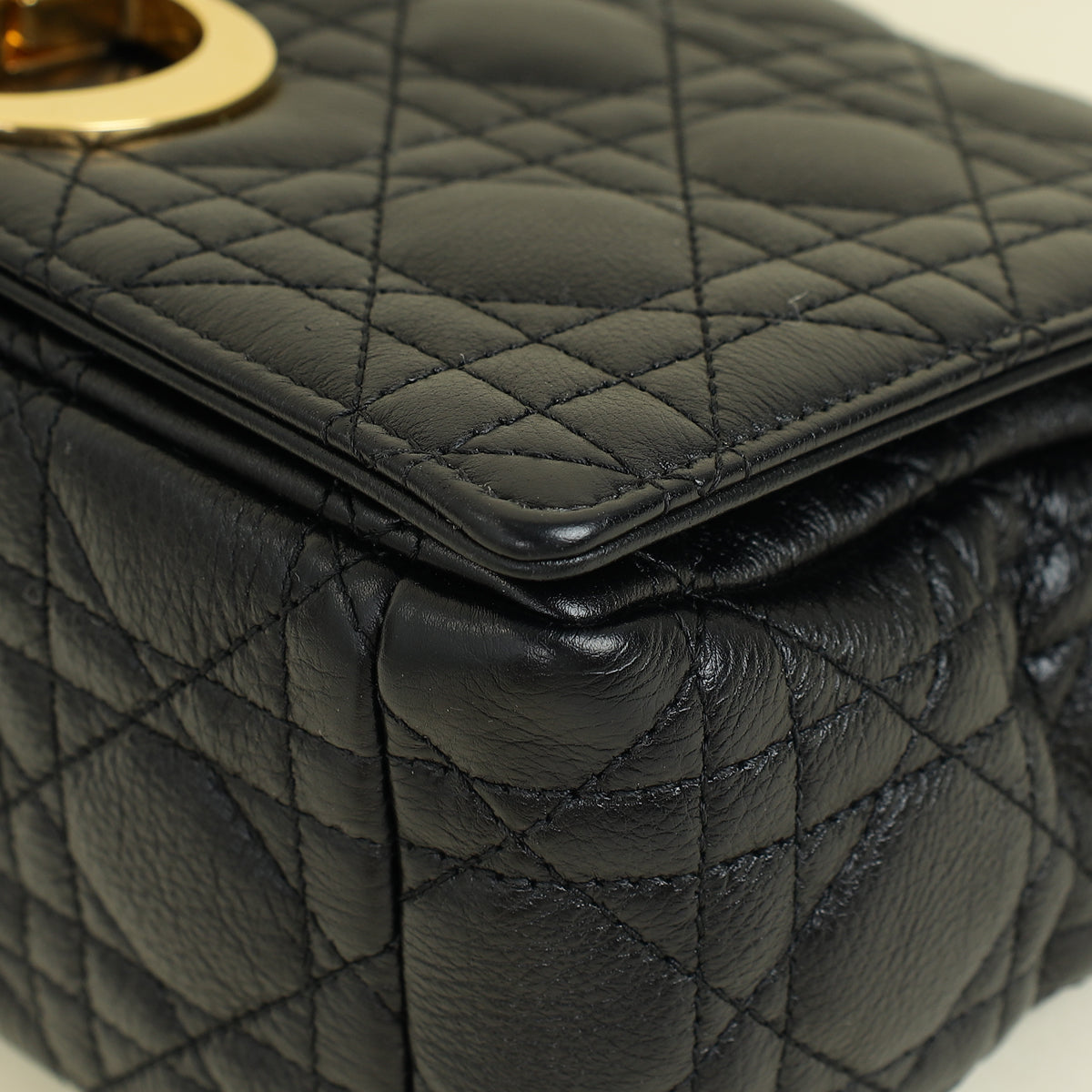 Christian Dior Black Caro Medium Bag