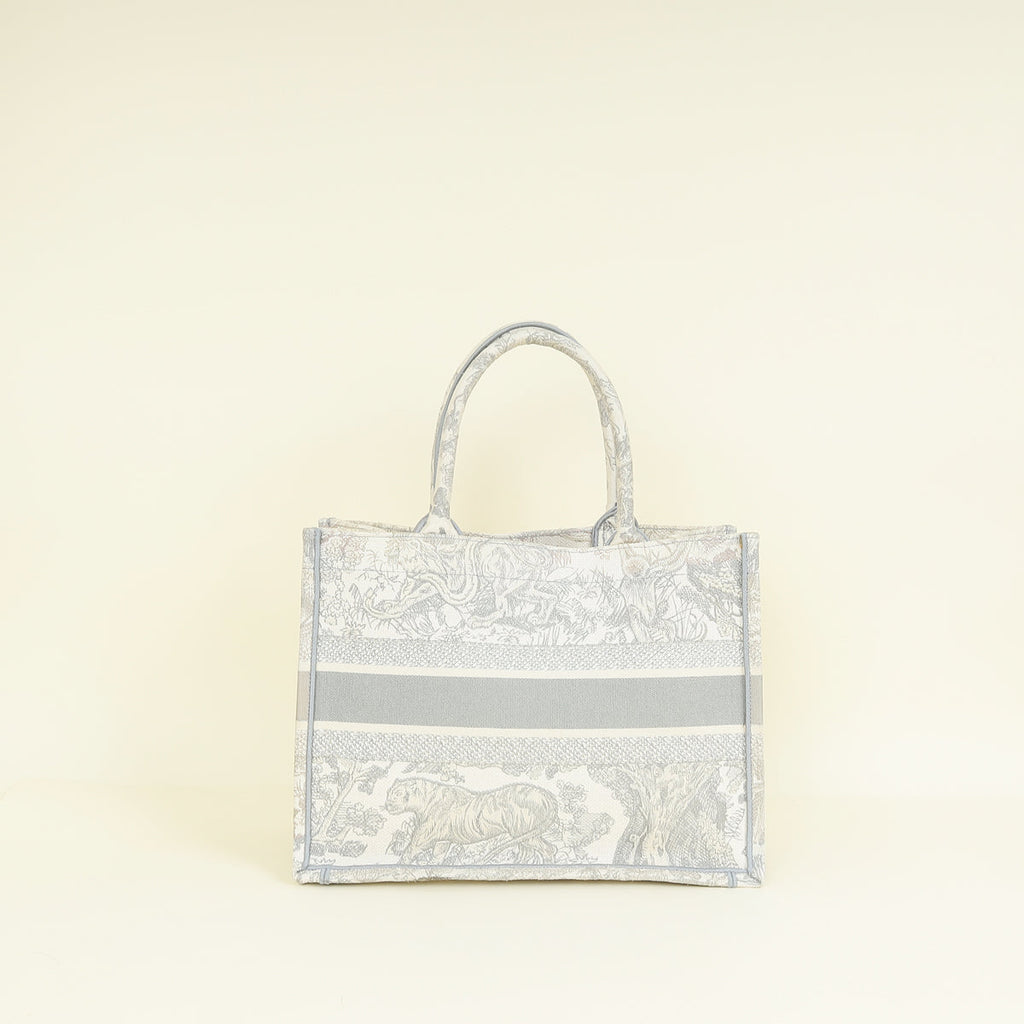 Christian Dior Bicolor Toile De Jouy Book Tote Medium Bag