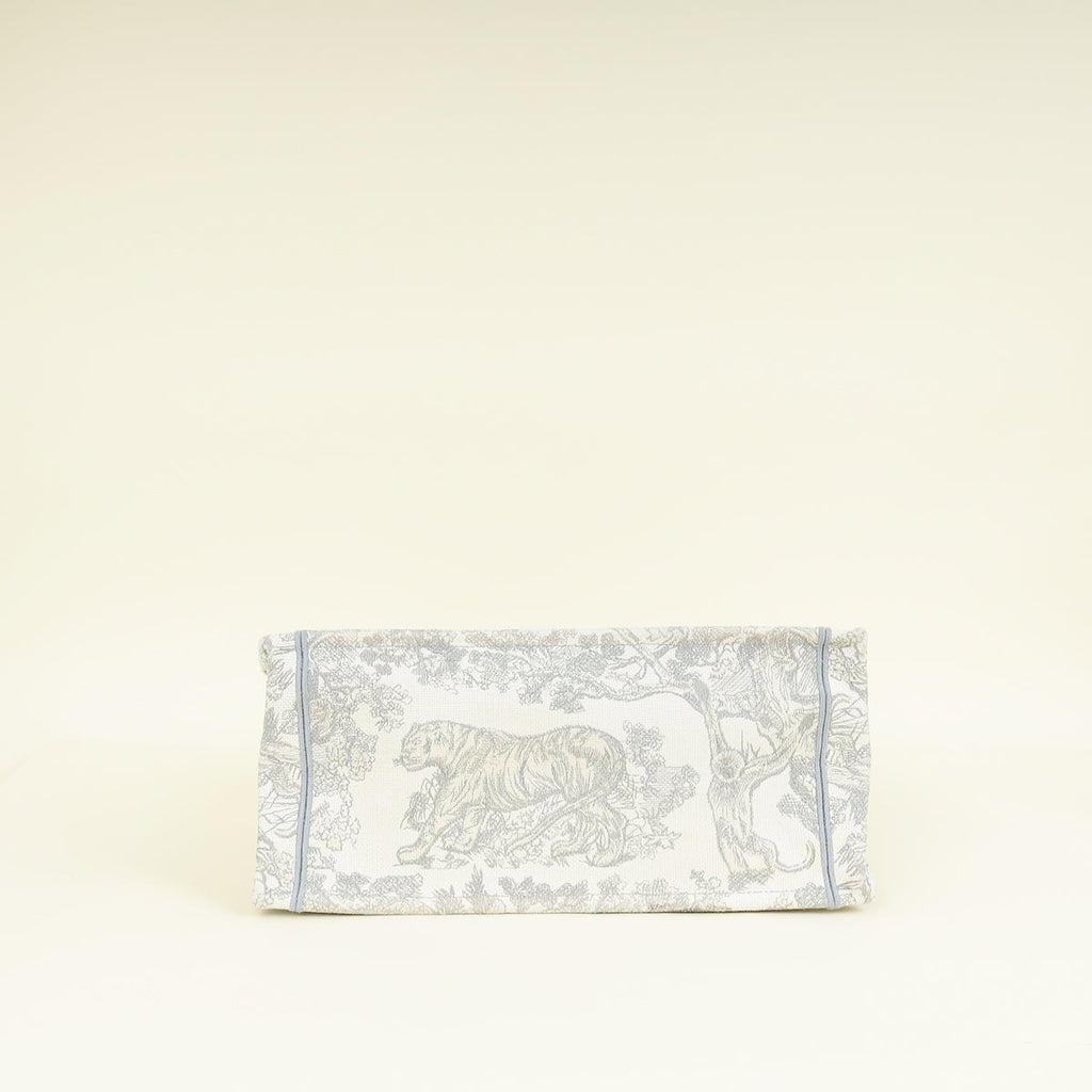 Christian Dior Bicolor Toile De Jouy Book Tote Medium Bag