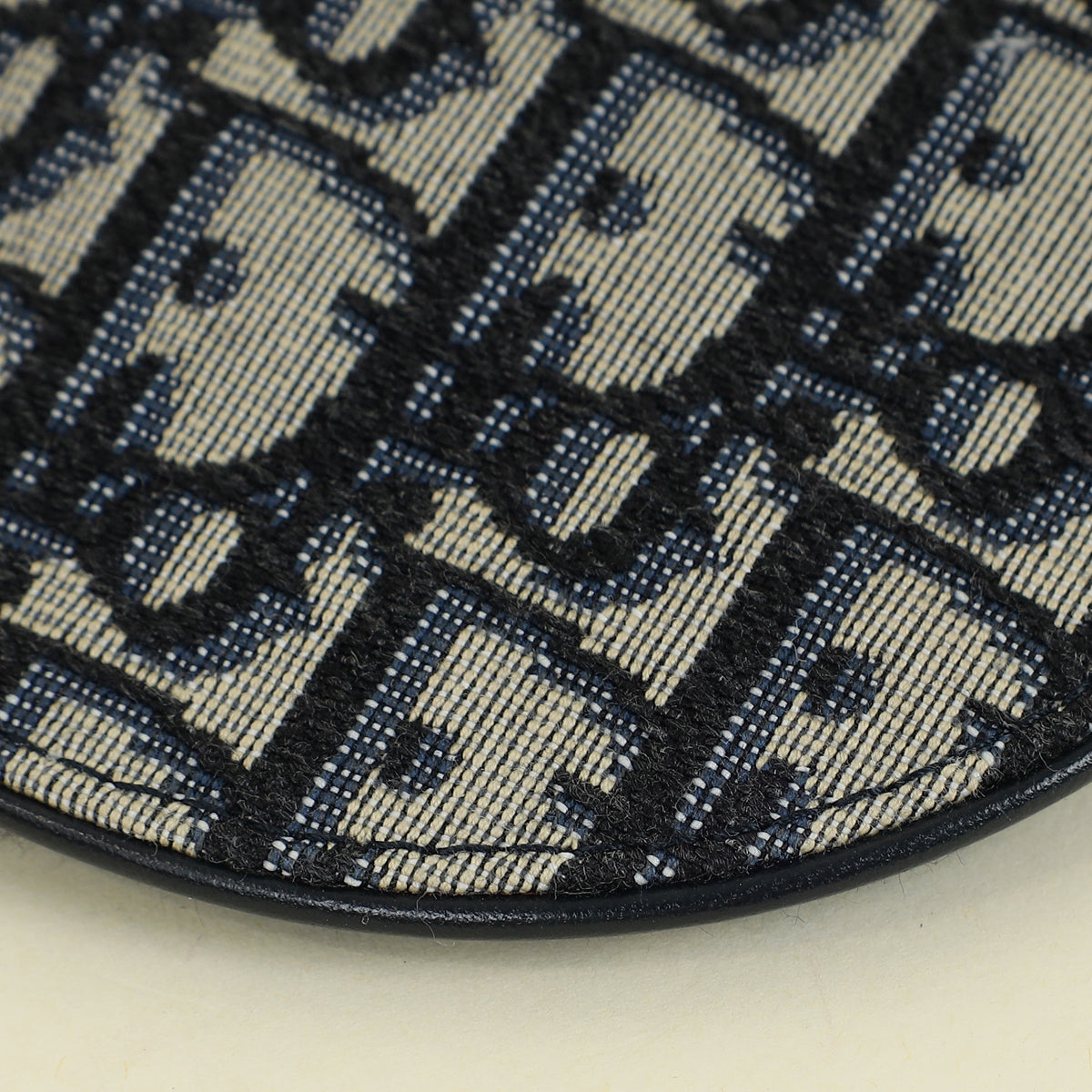Christian Dior Navy Blue Oblique Saddle Flat Belt Pouch