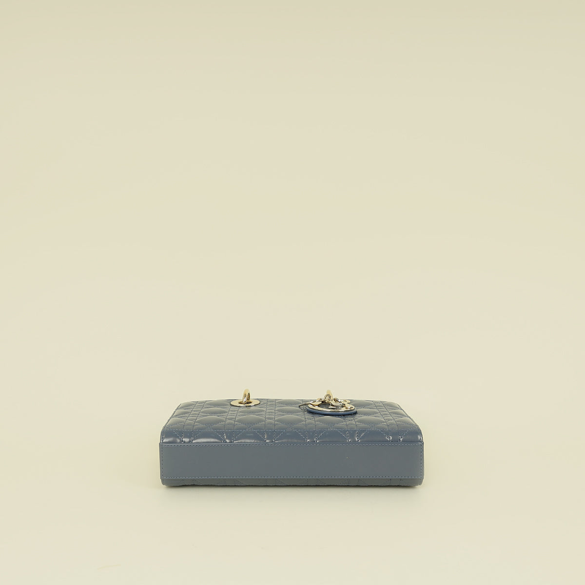Christian Dior Metallic Midnight Blue Lady D-Joy Medium Bag