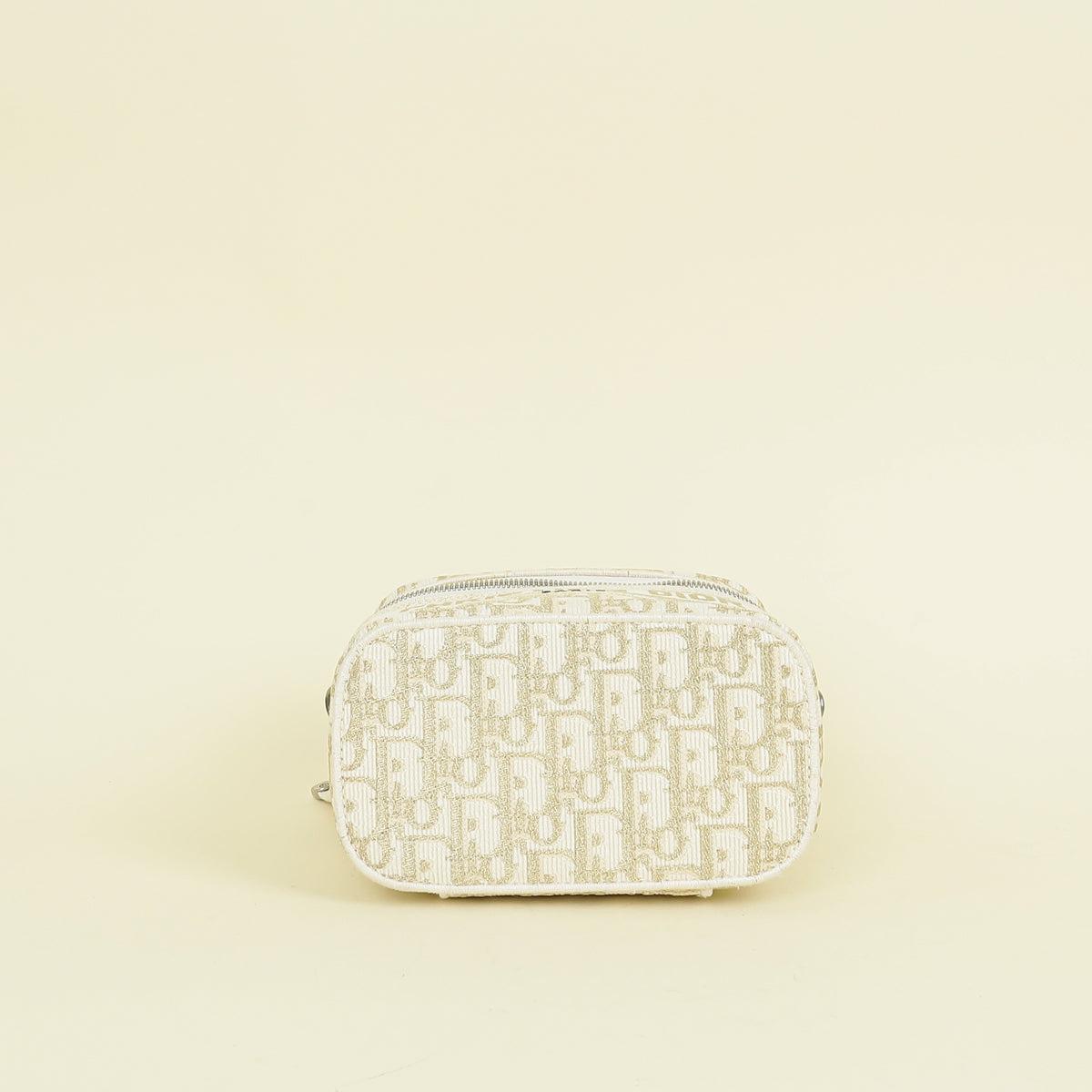 Christian Dior Bicolor Oblique Travel Small Vanity Case with Shoulder Strap