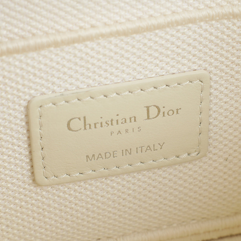 Christian Dior Bicolor Oblique Travel Small Vanity Case with Shoulder Strap