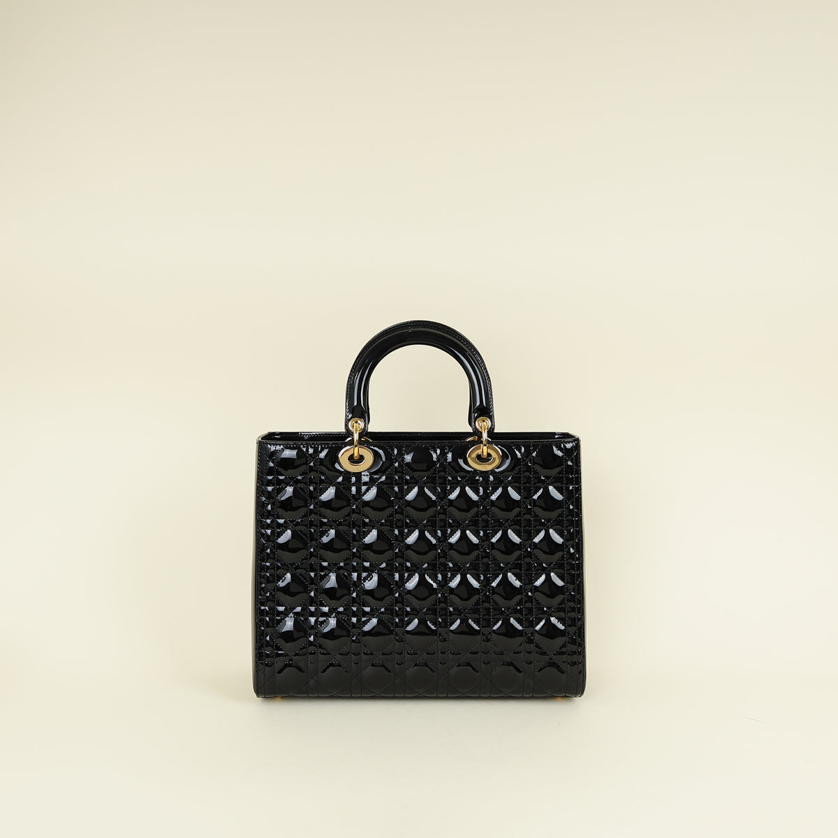 Christian Dior Black Lady Dior Large Bag