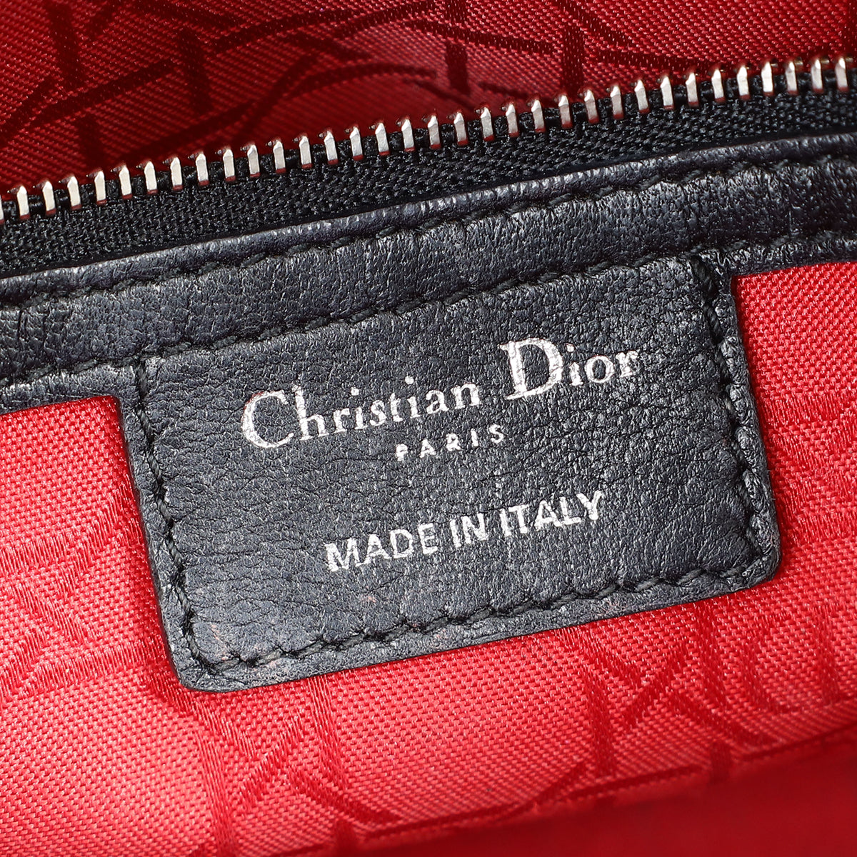 Christian Dior Black Lady Dior Medium Bag