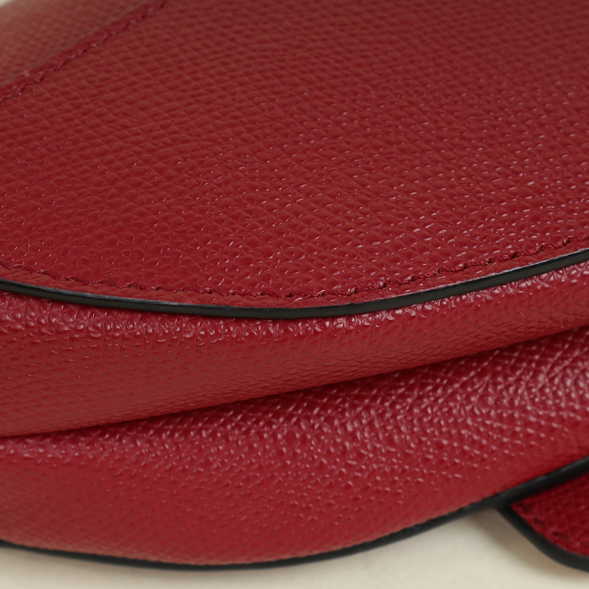 Christian Dior Red Mini Saddle Bag